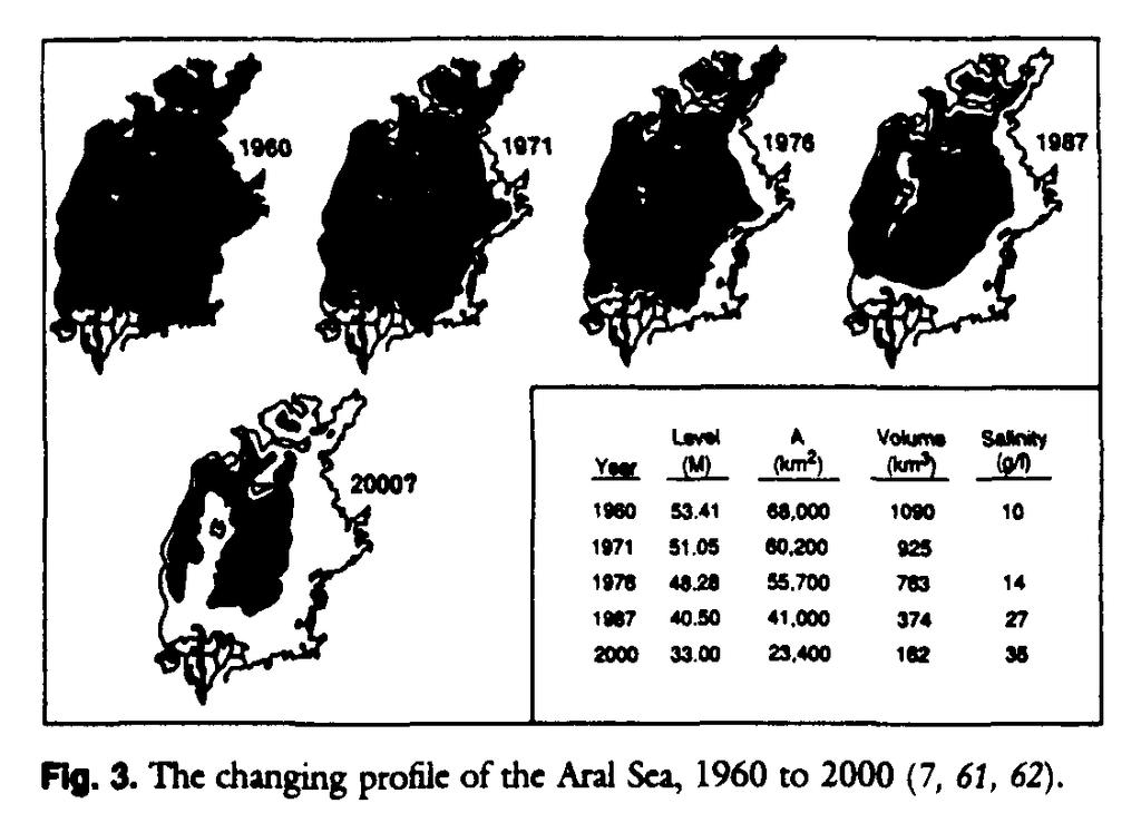 Aral Denizi 1960-2000 Yılları