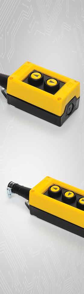 PVK Serisi Plastik Vinç Kumanda Kutuları Ø22 mm çaplı butonlara uygun Cam Elyaf katkılı plastik gövde sayesinde mekanik darbelere tam dayanım klu etiketler sayesinde yön tespit kolaylığı Koruma
