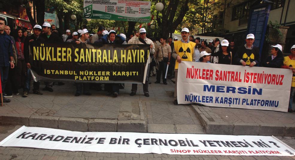 Nükleer s istemiyoruz, Nükleer santrala Nükleere inat yașasın hayat, Doğanın maliyeti sıfır değildir, nükleer santrala