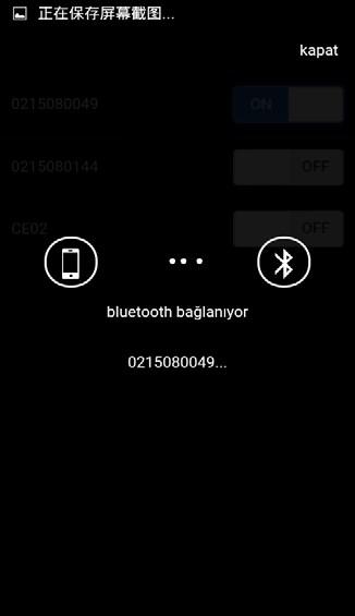 Motosikletin arıza tespiti için ECU soketine Buluetooth apartını takarak telefonunuzun Bluetooth u açınız.
