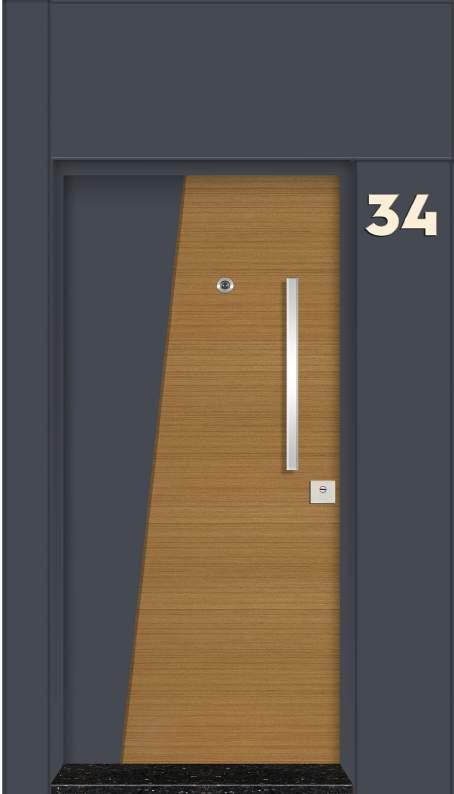 DOOR ABD Ceviz - Krom / ABD Wood - Chrome - 004 GOLD
