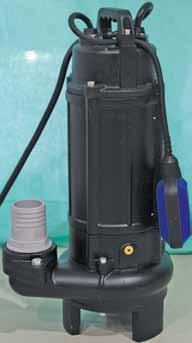 Parçalayıcı Bıçaklı Atık Su Dalgıç Pompalar Teknik Özellikler Kirli, pis ve foseptik sular için kullanıma uygundur.