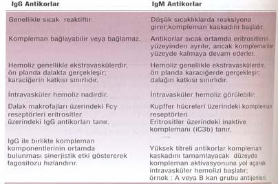 hemolitik anemi daha sıktır Direk indirek coombs testi tanıda kullanılır IgG/IgM Tipi Antikorlar Otoimmün hemolitik anemi Primer (idiopatik) Bayanlarda daha