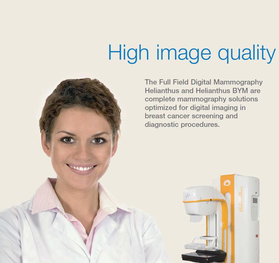 Yüksek görüntü kalitesi Tam alanlı Dijital Mamografi