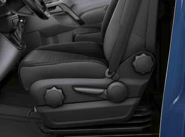 Konfor tipi sürücü koltuğu: Mekanik ve hidrolik süspansiyonlu, manuel