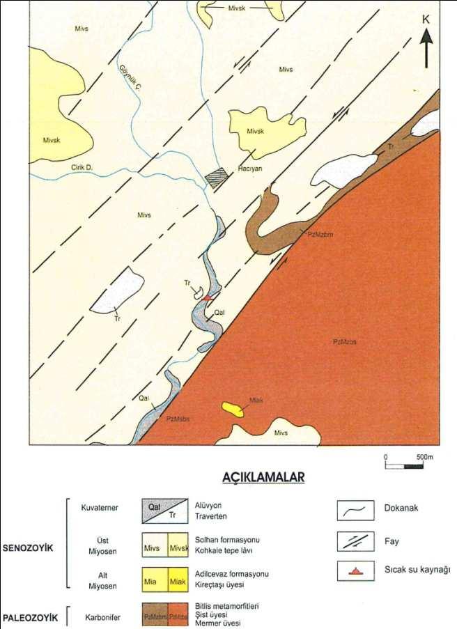 Bingöl İline olan uzaklığı ise yaklaşık 45-50 km civarındadır. MTA Genel Müdürlüğü 2009 yılı iş programı gereği Doğu Anadolu Jeotermal Sondaj çalışması yapılmıştır.