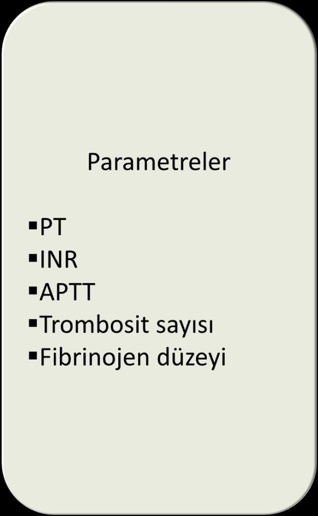 Koagülasyonun Monitorizasyonu PT PTT ve INR Koagülasyon sürecinin sınırlı bir bölümünü değerlendirir Sonuçlar 45 dk (30-90) da elde edilir Plazmada ve 37 0 C yapılır