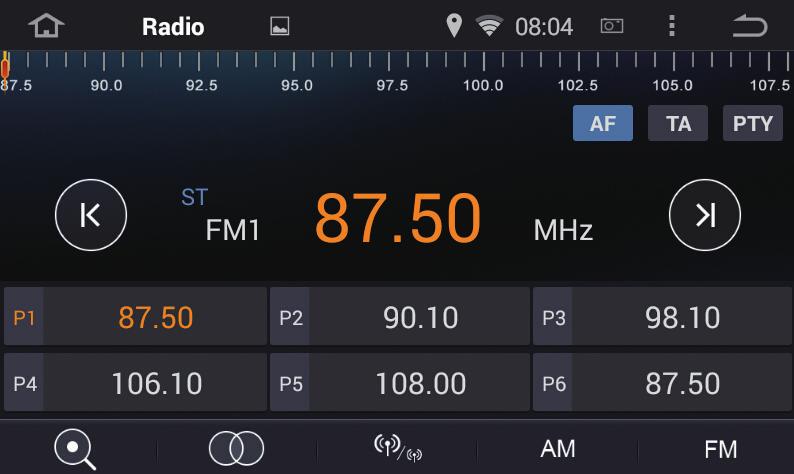 Radyo Kullanımı Fm tuşuna basarak radyo arayüzüne giriş yapabilirsiniz.