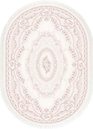 1523B PEMBE 1523D VİZON Oval Halı