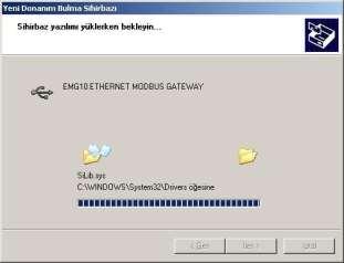 1.2 Sürücülerin Yüklenmesi EMG nin konfigürasyon yazılımı USB portundan haberleştiği için cihazı kullanmaya başlamadan önce CD içerisinde gelen sürücüleri bilgisayarınıza yüklemeniz gerekmektedir. 1.