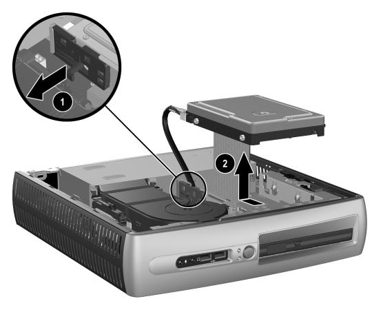 Donanım Yükseltmeleri Sabit Disk Sürücüsünü Yükseltme 3.5 inçlik sabit sürücü bilgisayarın sağ tarafında, MultiBay in üzerinde bulunur. 1.
