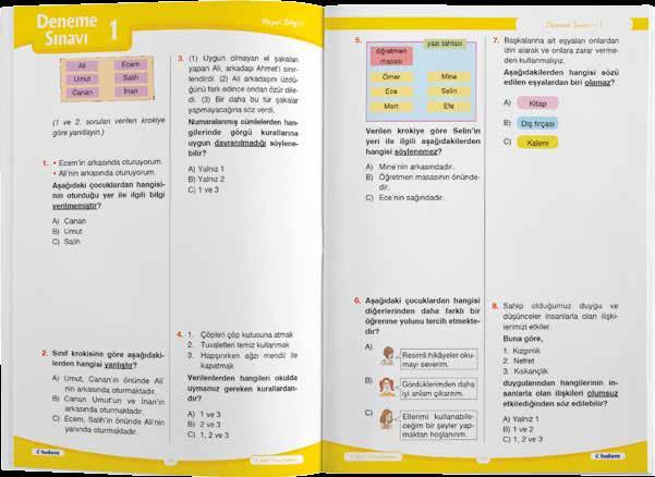 Sınıf Türkçe Soru Bankası 168 sayfa, 705 soru 195x275 mm 3.