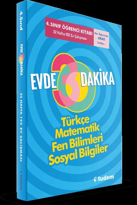 4. SINIF EVDE 30 DAKİKA Ders derste öğrenilir, Evde 30 Dakika ile pekiştirilir!