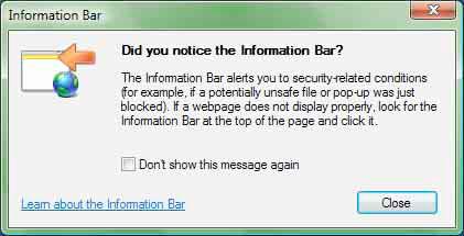 File Download-Security Warning mesajı görünürse, Run ı tıklayın. Information Bar mesajı görünürse, OK yi tıklayın. Bilgi çubuğu görünürse, çubuğa tıklayın ve Install ActiveX Control... ü seçin.