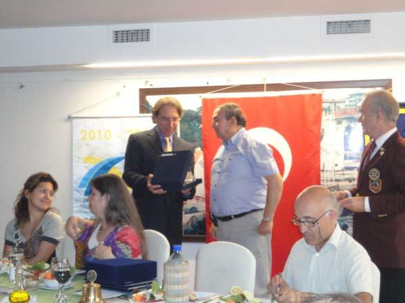 teslim Törenine katılamayan Rotaryen