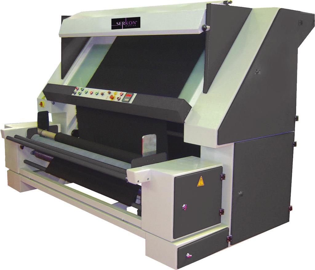 DE1 Dokuma Kumaş Kontrol Makinası Woven Fabric Inspection Machine Full Likralı dokuma kumaşlar için özel tasarlanmış boşaltıcılı otomatik tansiyon ayarlı kumaş kontrol makinesi Specially designed for