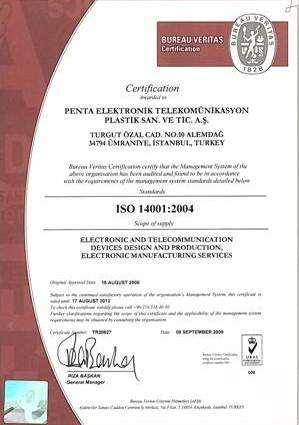 ISO 14001:2004 Çevre Yönetim