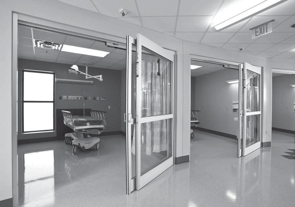 ICU 300 Otomatik Kayar ve Özel Kapılar ICU 300 Kırılabilir sürme manuel sistem ICU kırılabilir kanatlı manuel sürme sistemler hastane ve cerrahi merkezler gibi özel bakım tesislerinde