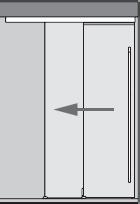 790+790 mm (çekme kolsuz) min. 855+725 mm (çekme kol ile) DORMOTION olmadan min. 600+600 mm (çekme kolsuz) min.