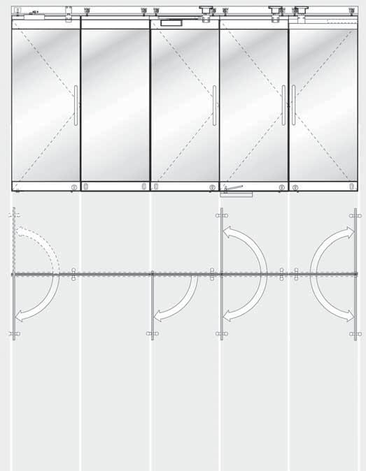 oluşturulabilir. Sistemde 0, 2, 5, 7, 9 mm cam kullanılabilir. Maks. Panel Yüksekliği 4000 mm 4000 mm 3600 mm 3000 mm 3600 mm Maks.