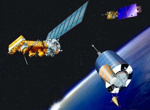 12.1 Uzay Bölümü 81 COSPAS-SARSAT sisteminin kutupsal yörüngeli tüm dünyayı kapsayan 7 uydusu vardır. Bu uydular yörüngedeki tam dönüşünü 55 dakikada tamamlarlar.