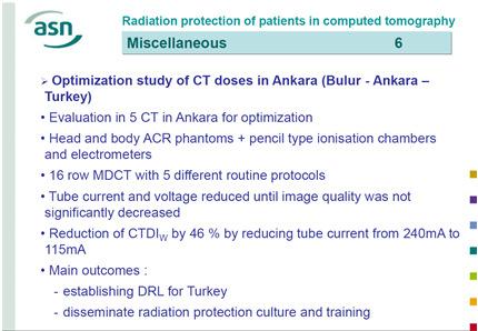 sonuçlar; International Conference on Radiation Protection in Medicine Setting the