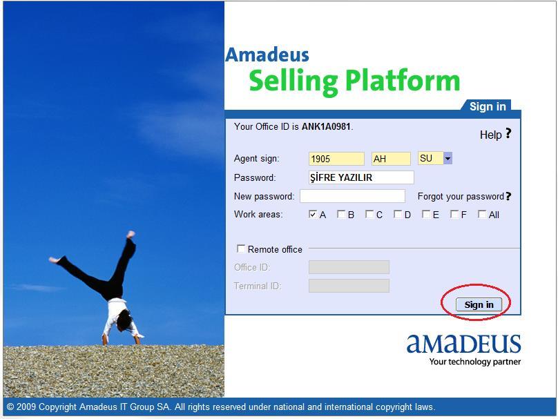 İMZA GİRİŞLERİ ( SIGN IN / SIGN OUT ) Amadeus Sistemi nde her kullanıcıya Amadeus Müşteri Destek Bölümü tarafından bir imza tanımlanır.