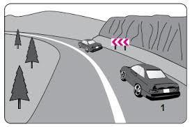 7. Şekildeki yolda sürücülerin aşağıdakilerden hangisini yapması doğrudur?