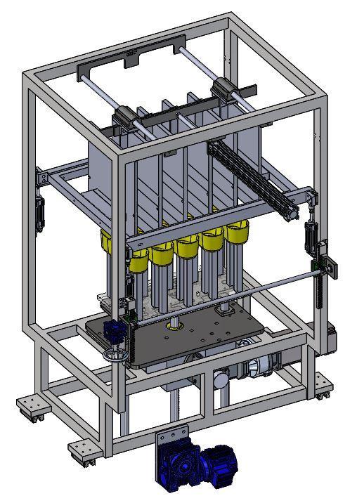 DİZME İSTASYONU MAX. DİKEY HIZI MAX. YATAK STROK 500 mm 600 mm DİZME İSTASYONUNDA SERVO SÜRÜCÜLÜ MOTORLAR KULLANILMAKTADIR. PNÖMATİK SÜPÜRME GRUBU BULUNMAKTADIR.