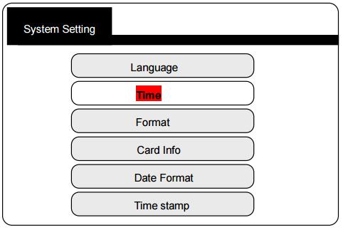 Saat ve Zaman Ayarı Saat ve Zaman Ayarı Kaydı Format