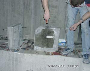 34: LP Kompozitlerin Hazırlanması Lifli polimerlerin beton yüzeyine daha iyi yapışması ve aderansın daha iyi olması için,