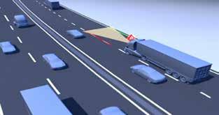 arkadan gelen trafiğin güvenli biçimde devamının sağlanması Şerit Takip Sistemi (LDWS) Çekici ve yol