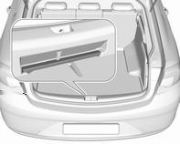 Üçgen ikaz reflektörü Üçgen ikaz reflektörünü bagaj bölümünün arka tarafındaki boşlukta muhafaza