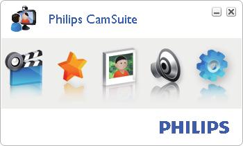 Philips CamSuite kurulumunu yapt ktan sonra Windows araç çubu undaki Philips CamSuite simgesini t klatarak Philips CamSuite denetim masas na eri ebilirsiniz.