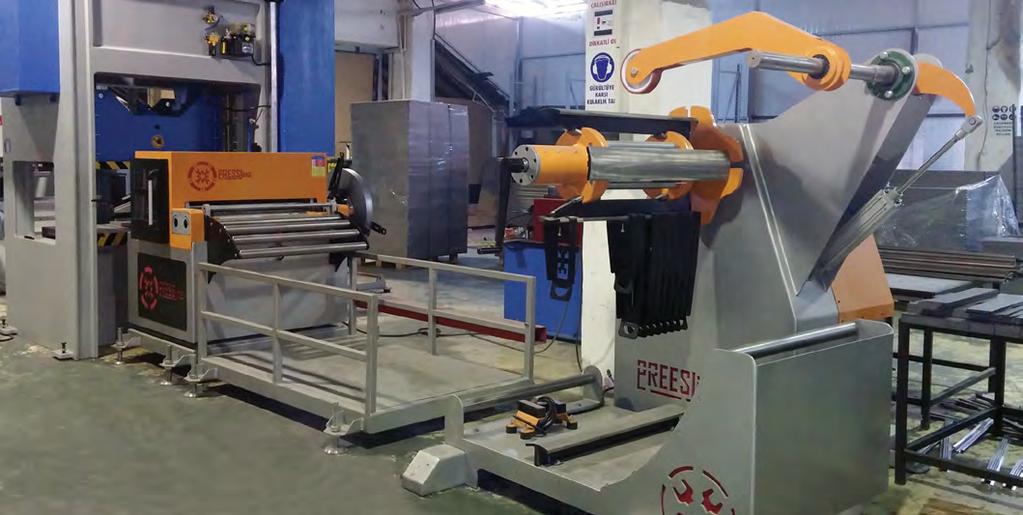 Konik Mandrel Rulo Açıcı Konik Mandren rulo açıcılar 1000 mm rulo genişliği ve 4