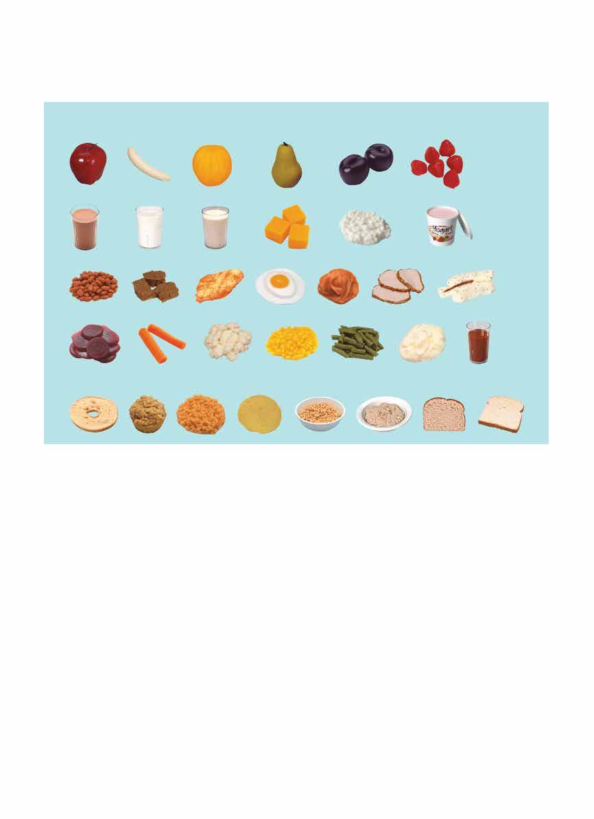 Pancar - Havuç Çubukları - Karnabahar - Mısır - Taze Fasulye - Patates Püre - Domates Suyu Tahıllar: Yarım Baget Ekmek Muffin Kahverengi Pilav - Mısır Unlu Ekmek - Tahıl Gevreği