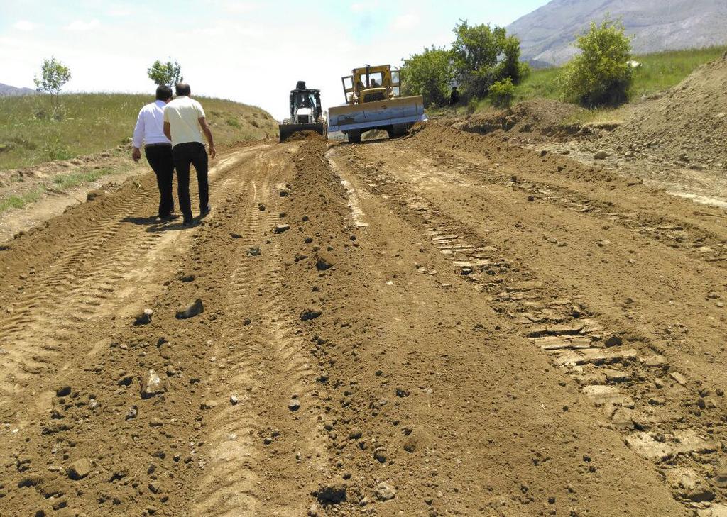 Ambar-Çiftlik yolunda 7 Km yol