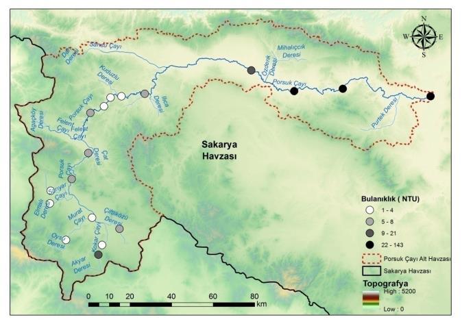 122 Biological Diversity and Conservation 9 / 3 (2016) Tablo 2. Yukarı Porsuk Çayı Havzasında tespit edilen su kalite verileri Table 2.