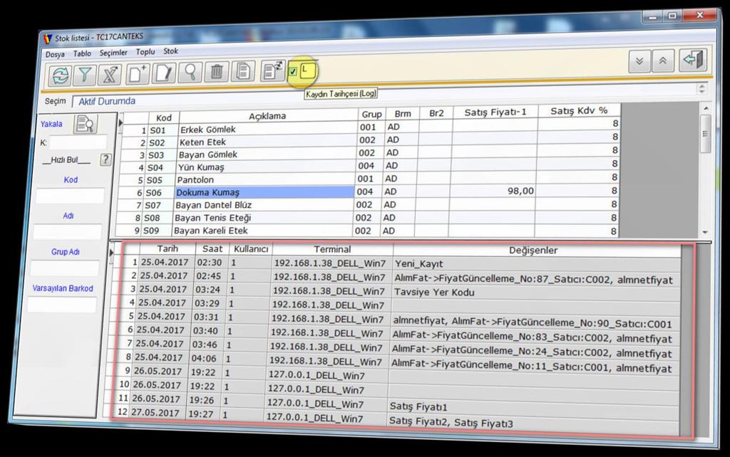 GENEL BĠLGĠ Vio ön planda kullanıcı ihtiyaçlarını görüp gereken iģlemleri yaparken arka planda bir de log (kayıt geçmişi) kaydı tutar.