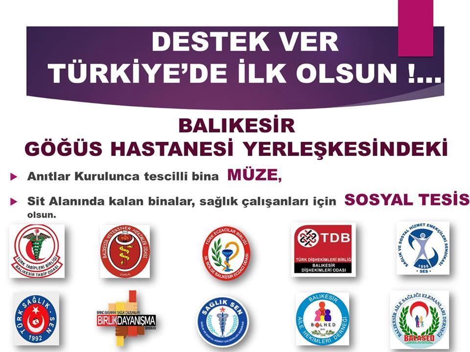 Kampanyamız Türk Tabipleri Birliğince tüm Tabip Odalarına duyuruldu.