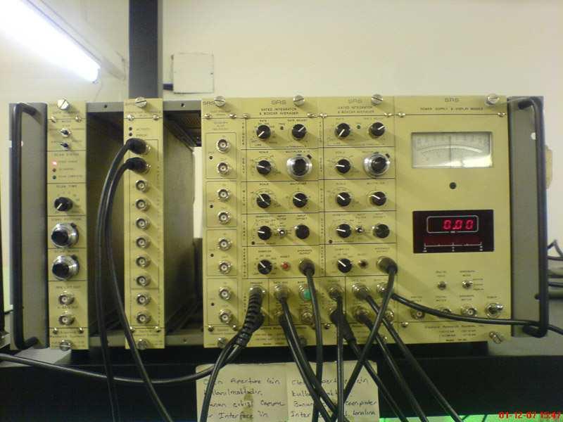 Boxcar: Stanford Research marka tümleşik devrenin Z-tarama deneyindeki temel görevi dedektörlerden gelen analog sinyali lazerden tetiklenerek