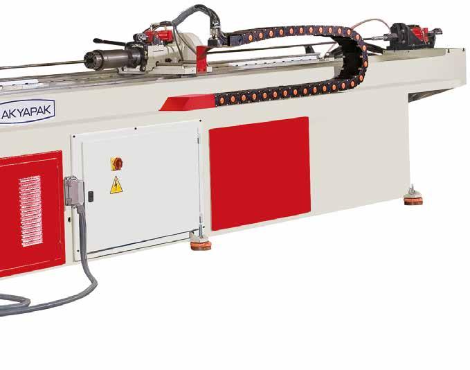 Technical Features Standart Özellikler High quality hydraulic bending system Hydraulic assistant axies Moving ahead is done manually Controlling ability of servo axis speeds from control panel Foot