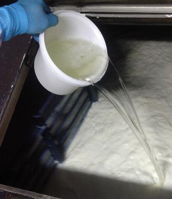 8- Kaşar peynir ustası veya yardımcısı laboratuardan 2 lt lik steril