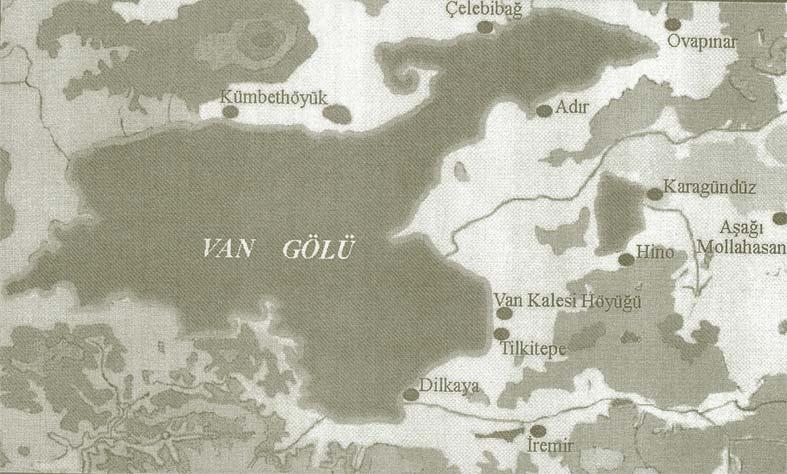268 Harita 1: Erçek Gölü ve Karagündüz ün Van havzasındaki konumu (Sevin ve Kavaklı, 1995: