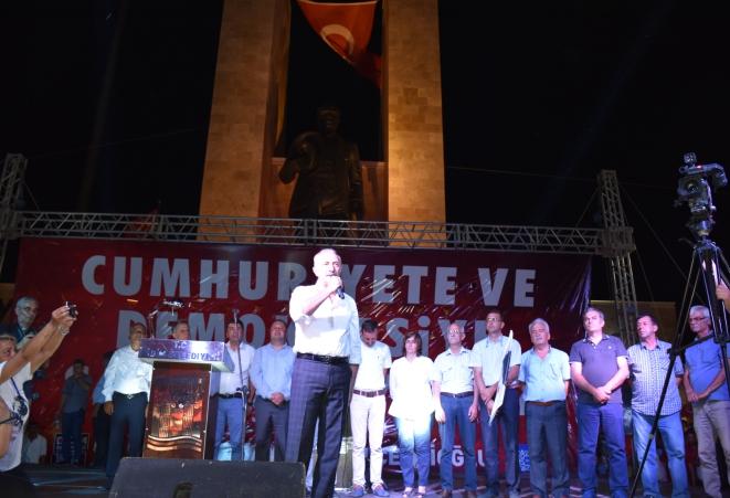 Didim Demokrasi ve Cumhuriyet mitingini katılamayan CHP Genel Başkan Yardımcısı ve Aydın