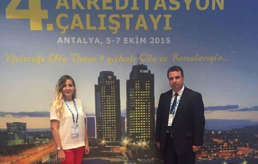 Akreditasyon Çalıştayı Antalya da Gerçekleşti Susurluk Ticaret Borsası Genel Sekreteri Yücel Kılıç ve Kalite Akreditasyon Sorumlusu Tuğba Özeren 5-7 Ekim tarihleri arasında, Akredite olmuş 191 Oda ve