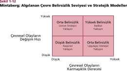 Ansoff : Çevre Değişim Düzeyleri Yaklaşımı Ansoff Yaklaşımı, farklı işletmelerin faaliyette bulunduğu değişik çevre koşullarına uygun yönetim ve stratejilerin belirlenmesi amaçlamıştır.