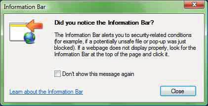 File Download-Security Warning mesajı görünürse, Run ı tıklayın. Information Bar mesajı görünürse, Close u tıklayın.
