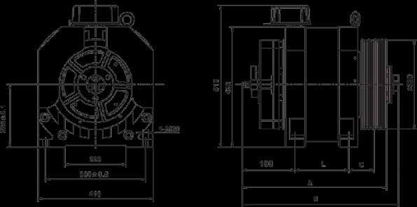 Boyutlar Dimensions CSAG-K (2:1) Dişlisiz Asansör Motoru CSAG-K (2:1) Permanent Magnets Synchronous (PMS) Gearles Traction Machine Seçim Tablosu Selection Table Model Series CSAG-K Ürün Kodu Product