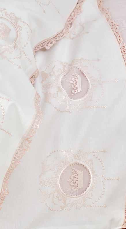 Royal pink Visco Percale Nakışlı Private Set Nakışlı Nevresim / Embroidery Duvet Cover: 100 x 150